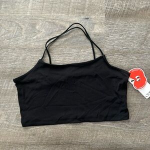 Cider crop top black size Medium